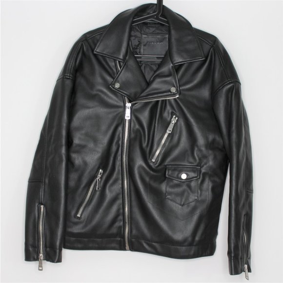 Zara Other - Zara Motorcycle Faux Leather Jacket NWOT F597